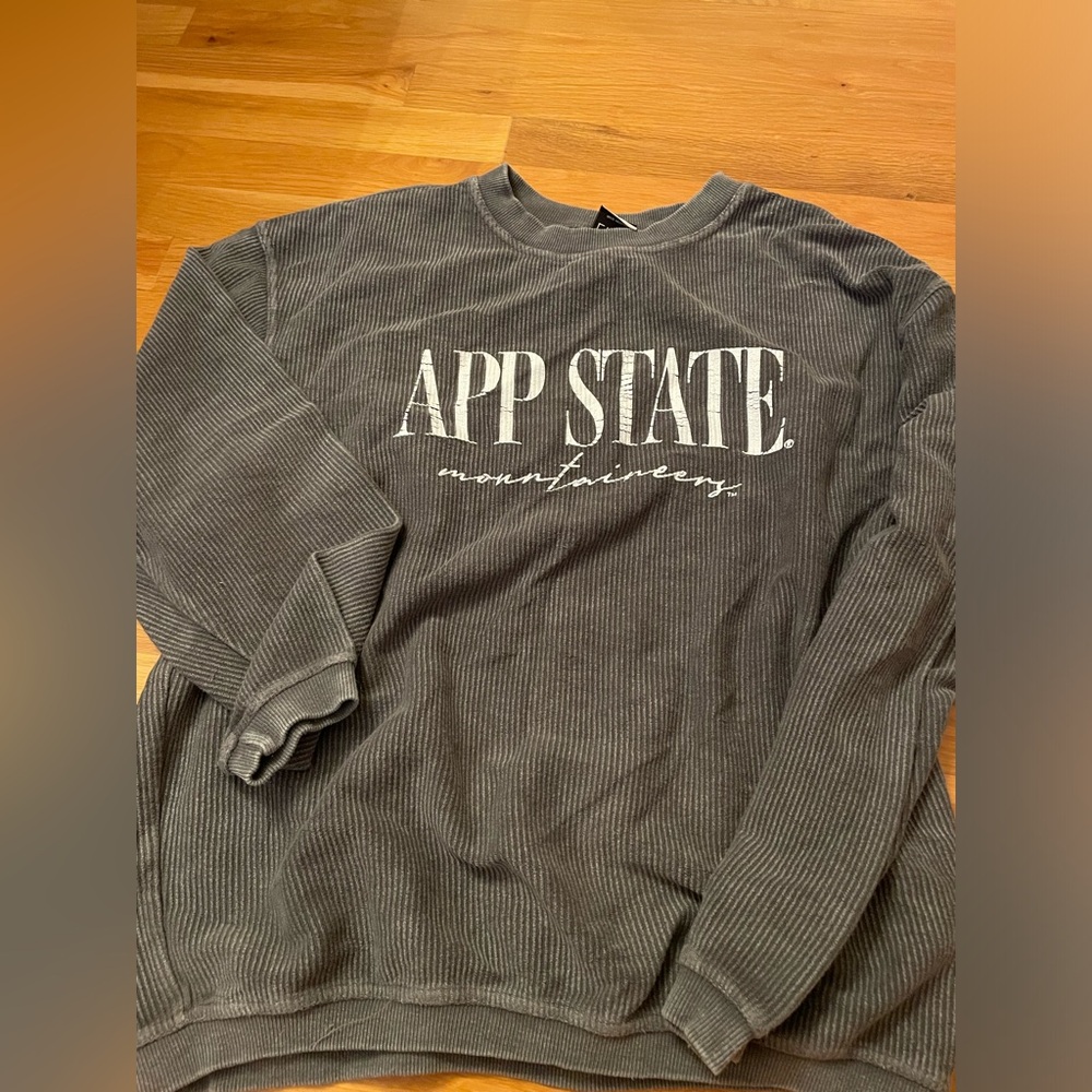 Gray Corduroy Long Sleeve Shirt